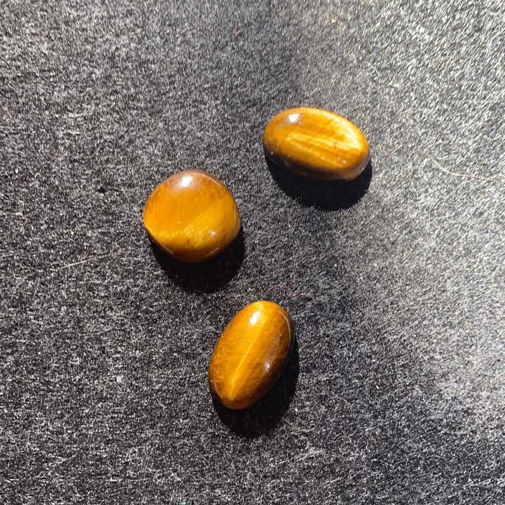 30.3 ct 3 pieces natural tigers eye